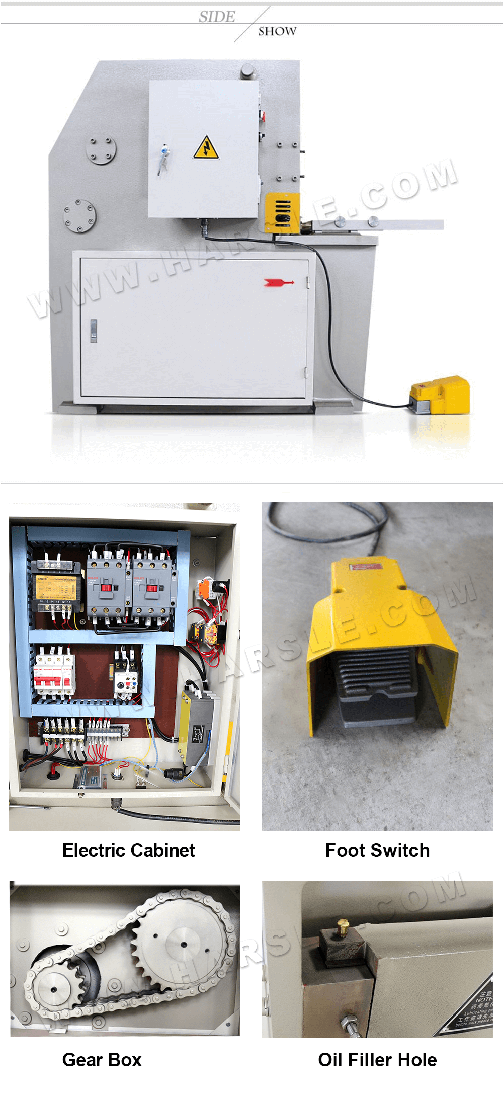 Electric Plate Shear Machine For Cutting Steel 2 sheet metal shear cutter