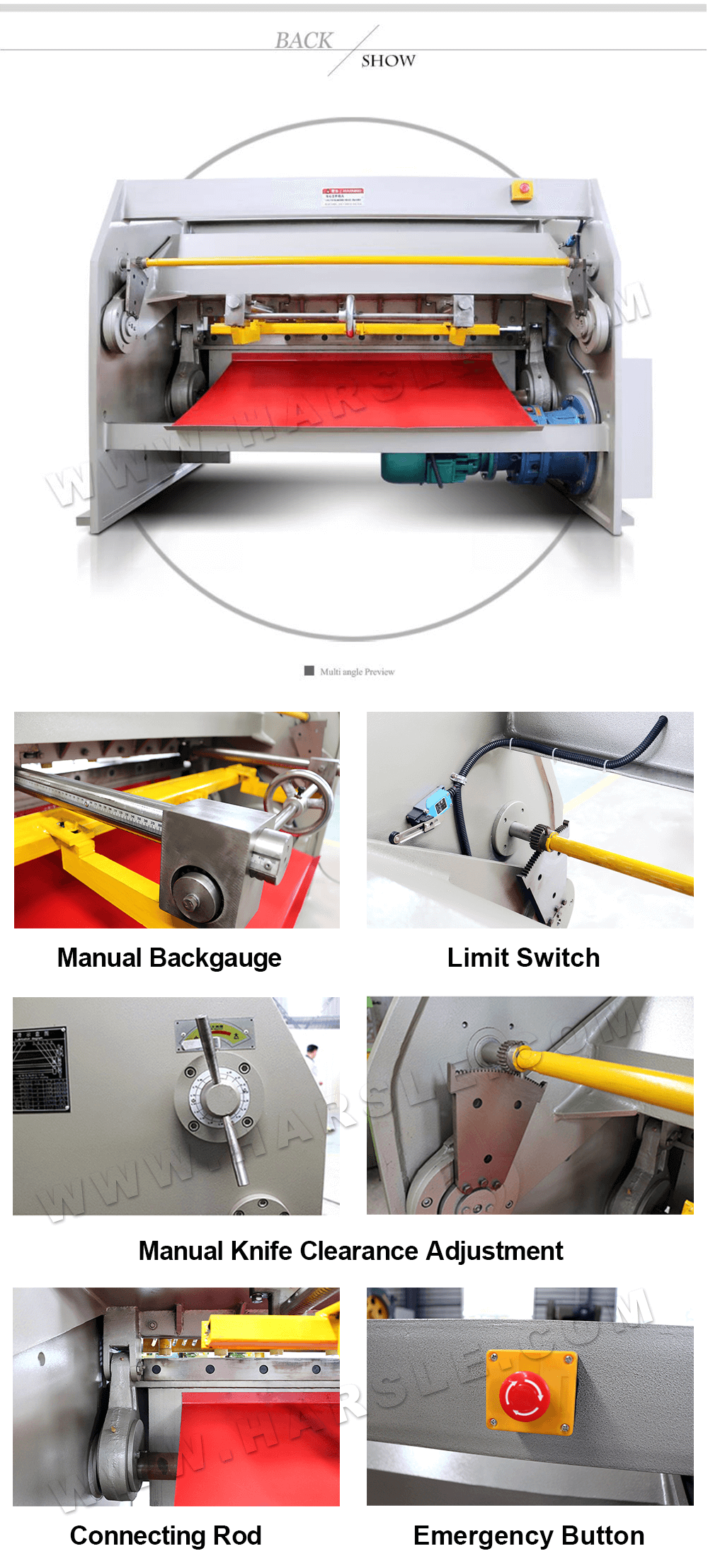 Electric Plate Shear Machine For Cutting Steel 3 shearing machine